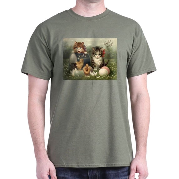 CafePress - Vintage Easter Dark T Shirt - Men's Classic Graphic Cotton T-Shirt