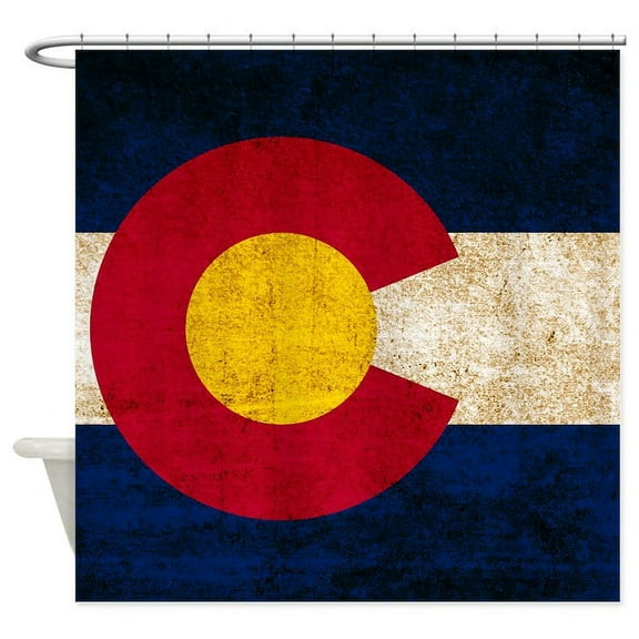 CafePress - Vintage Flag Of Colorado - Unique Fabric Shower Curtain 70" x 72"