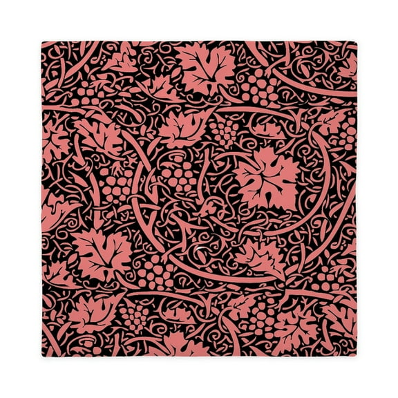 CafePress - Vintage Floral Wallpaper Grape Pattern Queen Duvet Cover - Queen Duvet