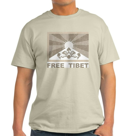 CafePress - Vintage Free Tibet Light T Shirt - Men's Classic Graphic T-Shirt