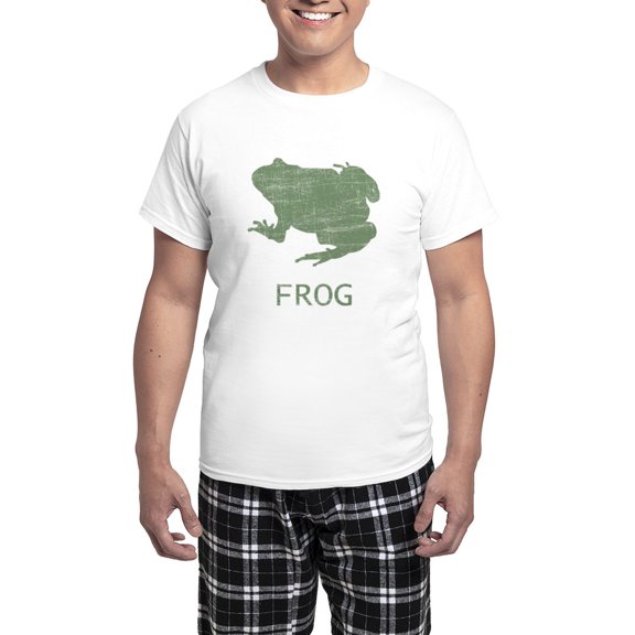 CafePress - Vintage Frog Men's Light Pajamas - Men's Light Loose Fit Cotton Pajama Set