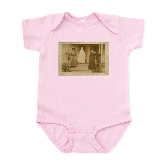 CafePress - Vintage Halloween Photograph Witches And Ghost Inf - Baby Light Bodysuit, Size Newborn - 24 Months