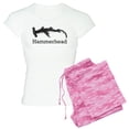 thumbnail image 1 of CafePress - Vintage Hammerhead Shark Women's Light Pajamas - Women's Short Sleeve Print T-Shirt and Pants Light Cotton Pajama Set, 1 of 7