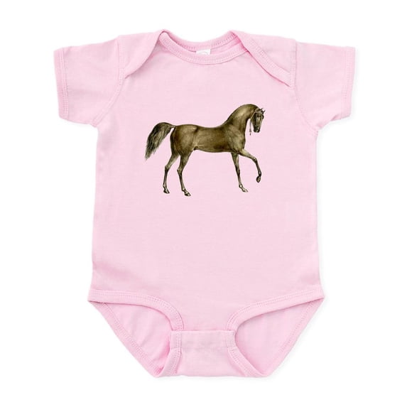 CafePress - Vintage Horse Infant Bodysuit - Baby Light Bodysuit, Size Newborn - 24 Months
