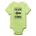 thumbnail image 1 of CafePress - Vintage I'm With Stupid [L] Infant Bodysuit - Baby Light Bodysuit, 1 of 1