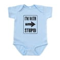 thumbnail image 1 of CafePress - Vintage I'm With Stupid [R] Infant Bodysuit - Baby Light Bodysuit, Size Newborn - 24 Months, 1 of 4