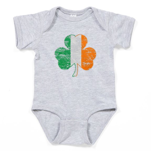 CafePress - Vintage Irish Flag Shamrock - Cute Infant Bodysuit Baby Romper - Size Newborn - 24 Months