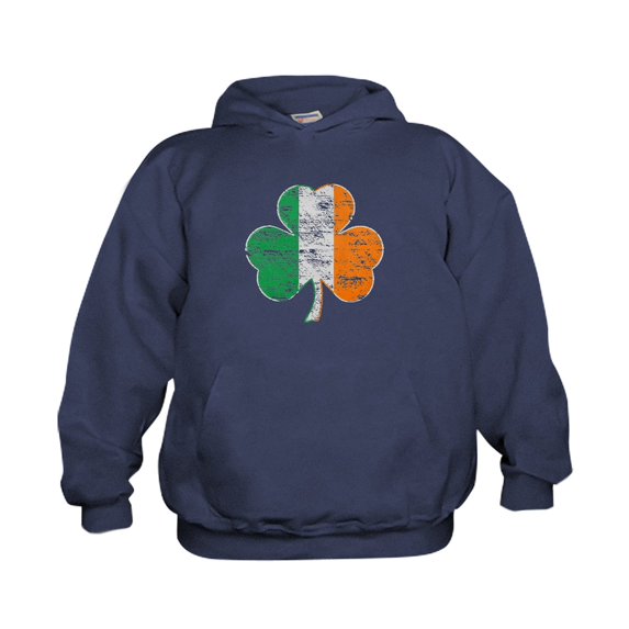 CafePress - Vintage Irish Flag Shamrock Hoodie - Kids Hooded Sweatshirt, Classic Hoodie