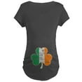 thumbnail image 1 of CafePress - Vintage Irish Flag Shamrock Maternity T Shirt - Maternity Dark T-Shirt, 1 of 4