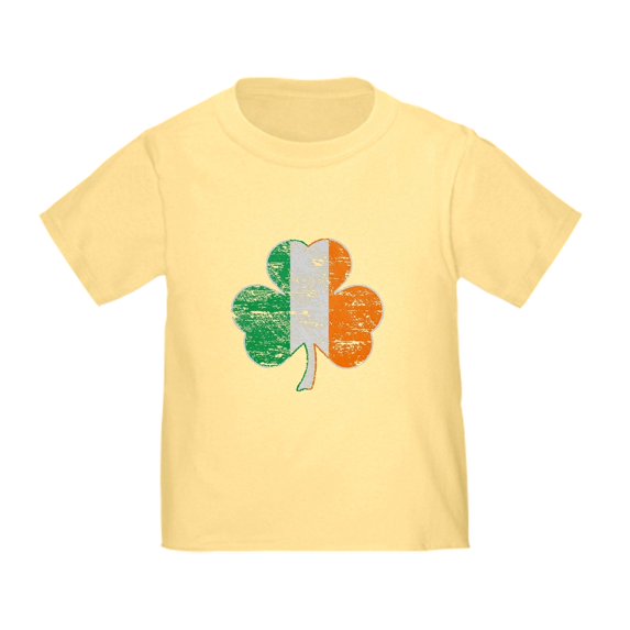 CafePress - Vintage Irish Flag Shamrock T Shirt - Cute Toddler T-Shirt, 100% Cotton