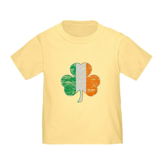 CafePress - Vintage Irish Flag Shamrock T Shirt - Cute Toddler T-Shirt, 100% Cotton