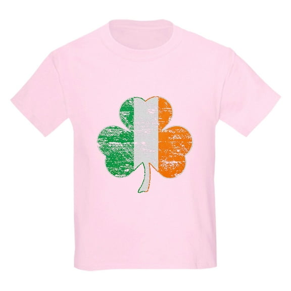 CafePress - Vintage Irish Flag Shamrock T Shirt - Light Classic Kids Graphic, Short Sleeve T-Shirt, Sizes XS-XL