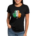 thumbnail image 1 of CafePress - Vintage Irish Flag Shamrock Women's Deluxe T Shirt - Womens Tri-blend T-Shirt, 1 of 4