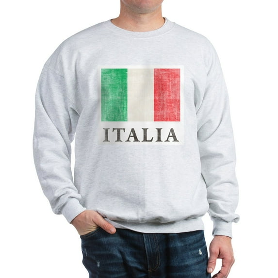 CafePress - Vintage Italia Sweatshirt - Crew Neck Sweatshirt