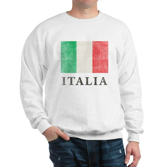 CafePress - Vintage Italia Sweatshirt - Crew Neck Sweatshirt