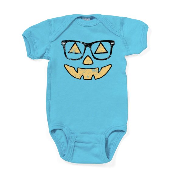 CafePress - Vintage Jack O Lantern With Glasses Halloween Baby - Cute Infant Bodysuit Baby Romper - Size Newborn - 24 Months