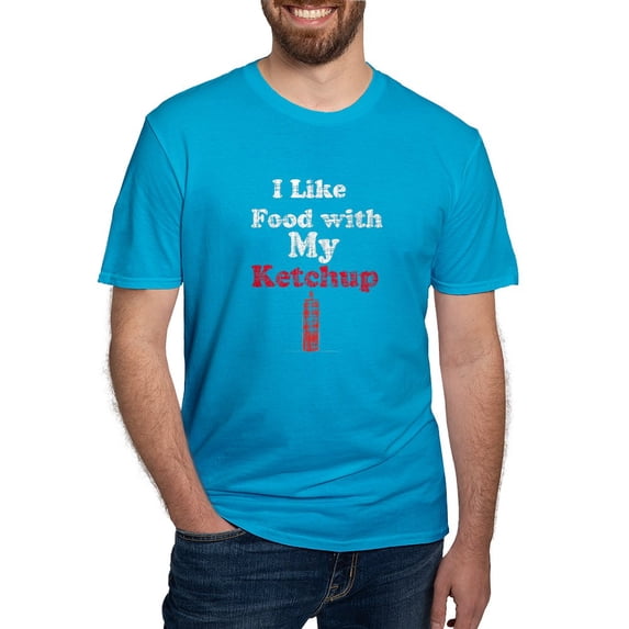 CafePress - Vintage Ketchup Humor 1 Men's Fitted T Shirt (Dark - Men's Fitted T-Shirt
