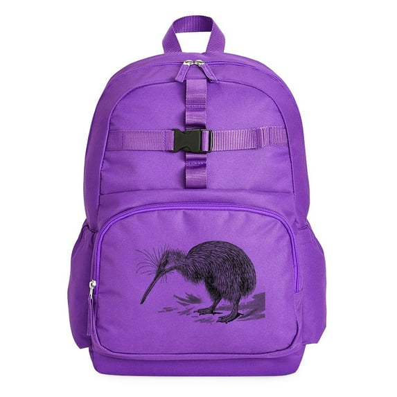 CafePress - Vintage Kiwi Bird New Zealand Birds Black White - Cute School Travel Backpack