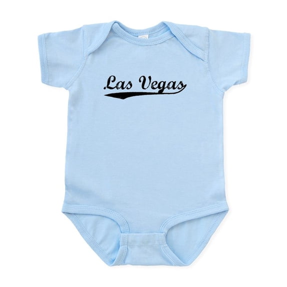 CafePress - Vintage Las Vegas (Black) Infant Bodysuit - Baby Light Bodysuit, Size Newborn - 24 Months