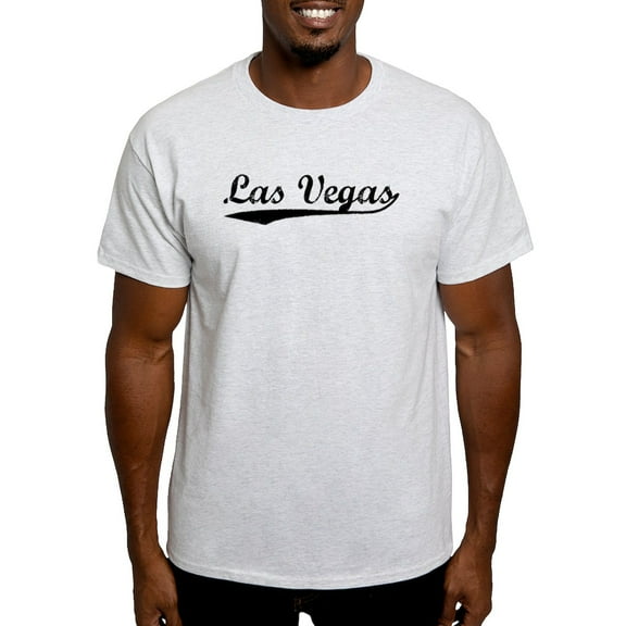 CafePress - Vintage Las Vegas (Black) Light T Shirt - Light T-Shirt - CP
