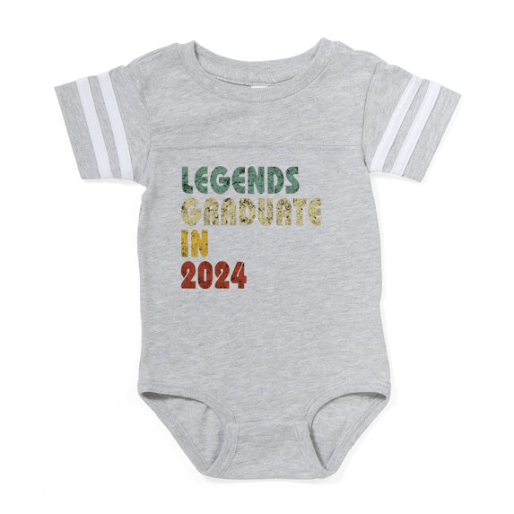 CafePress - Vintage Legends Graduate In - Cute Infant Baby Football Bodysuit