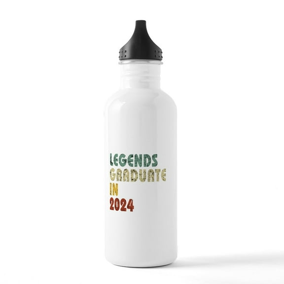 CafePress - Vintage Legends Stainless Steel Water Bottle 1 - Stainless Steel Water Bottle, Sports Bottle, 1.0L