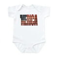 thumbnail image 1 of CafePress - Vintage MERICA U.S. Flag Body Suit - Baby Light Bodysuit, Size Newborn - 24 Months, 1 of 4