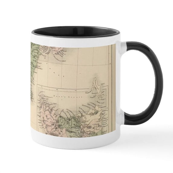 CafePress - Vintage Map Of New Zealand (1854) Mugs - 11 oz Ceramic Mug - Novelty Coffee Tea Cup