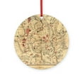 thumbnail image 1 of CafePress - Vintage Map Of Yellowstone National Park (1881) -  Round Wood Ornament 4", 1 of 2