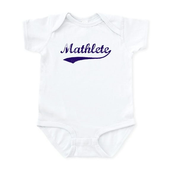 CafePress - Vintage Mathlete 6 Infant Creeper - Baby Light Bodysuit, Size Newborn - 24 Months