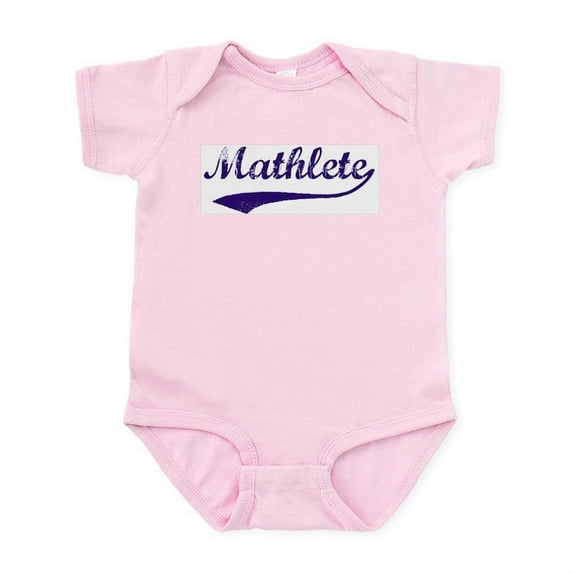 CafePress - Vintage Mathlete 6 Infant Creeper - Baby Light Bodysuit, Size Newborn - 24 Months