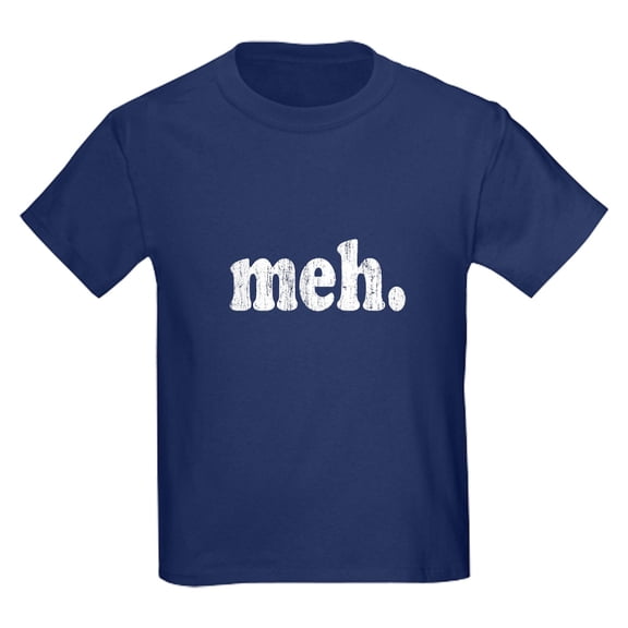 CafePress - Vintage Meh Kids Dark T Shirt - Dark T-Shirt Kids XS-XL