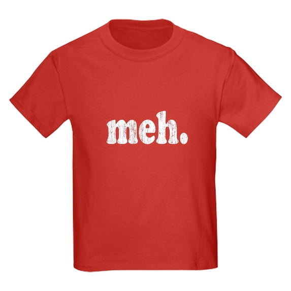 CafePress - Vintage Meh Kids Dark T Shirt - Dark T-Shirt Kids XS-XL