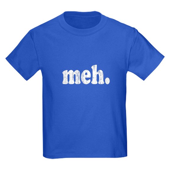 CafePress - Vintage Meh Kids Dark T Shirt - Dark T-Shirt Kids XS-XL