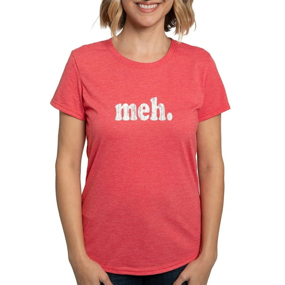 CafePress - Vintage Meh T Shirt - Womens Tri-blend T-Shirt