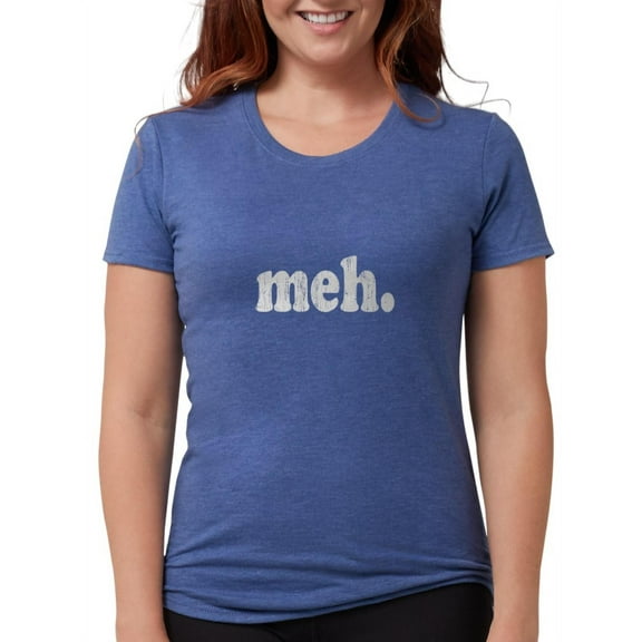CafePress - Vintage Meh T Shirt - Womens Tri-blend T-Shirt