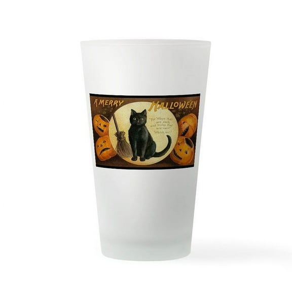 CafePress - Vintage Merry Halloween - Pint Glass, Drinking Glass, 16 oz. CafePress