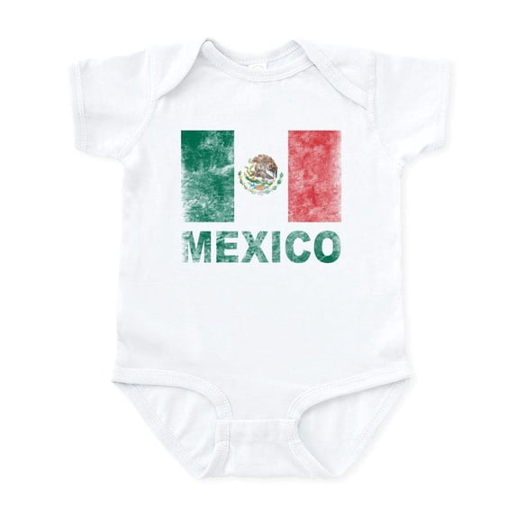 CafePress - Vintage Mexico Infant Bodysuit - Baby Light Bodysuit, Size Newborn - 24 Months