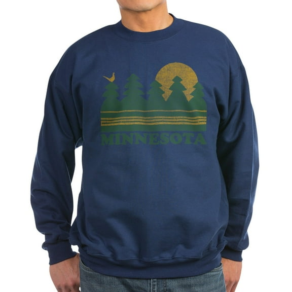 CafePress - Vintage Minnesota Sunset Sweatshirt - Classic Crew Neck Sweatshirt
