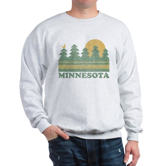CafePress - Vintage Minnesota Sunset Sweatshirt - Crew Neck Sweatshirt