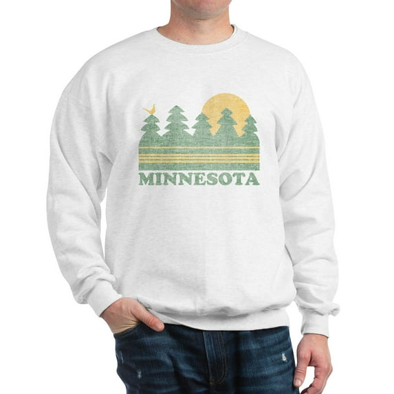 CafePress - Vintage Minnesota Sunset Sweatshirt - Crew Neck Sweatshirt