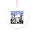 thumbnail image 1 of CafePress - Vintage New York1 -  Round Wood Ornament 4", 1 of 2