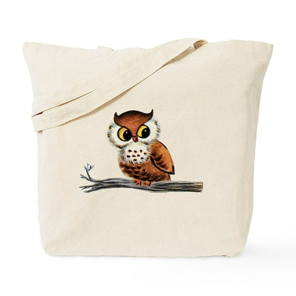CafePress - Vintage Owl Tote Bag - Unisex Canvas Tote Bag, Beige, 1-Piece