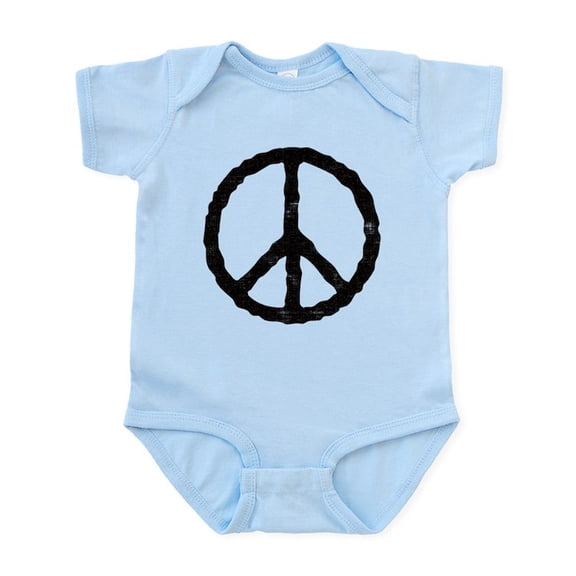 CafePress - Vintage' Peace Symbol Infant Bodysuit - Baby Light Bodysuit
