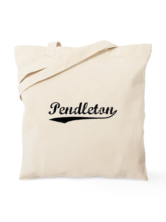 - Vintage Pendleton (Black) Tote Bag - Unisex Canvas Tote Bag, Beige, 1-Piece