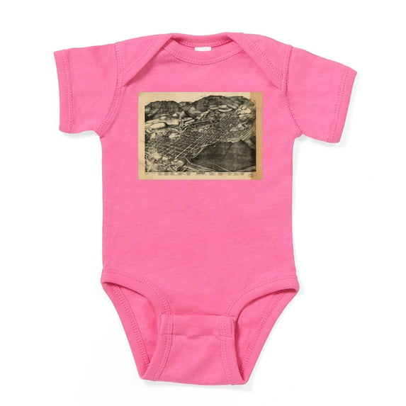 CafePress - Vintage Pictorial Map Of Aspen Color - Cute Infant Bodysuit Baby Romper - Size Newborn - 24 Months