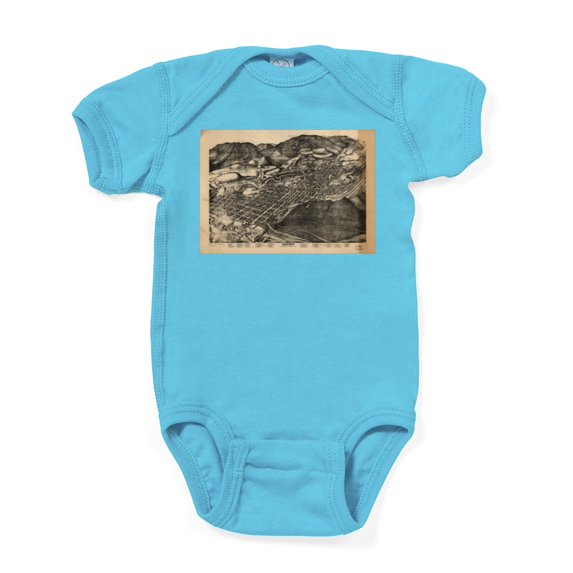 CafePress - Vintage Pictorial Map Of Aspen Color - Cute Infant Bodysuit Baby Romper - Size Newborn - 24 Months