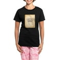 thumbnail image 1 of CafePress - Vintage Pink Royal Crown Pajamas - Women's Short Sleeve Print T-Shirt and Pants Dark Cotton Pajama Set, 1 of 7