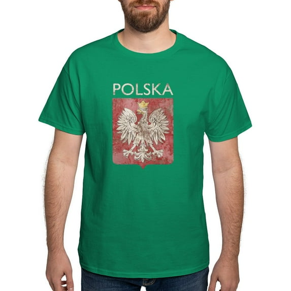 CafePress - Vintage Polska Dark T Shirt - Men's Classic Graphic Cotton T-Shirt