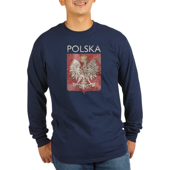 CafePress - Vintage Polska Long Sleeve Dark T Shirt - Long Sleeve Dark T-Shirt